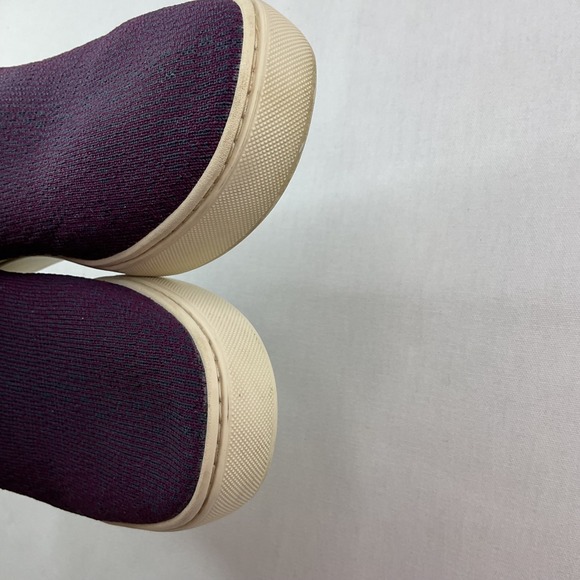 Rothys The Sneaker Eggplant Purple Knit‎ Slip On Shoes Men Sz 9 Women Sz 10.5 main image 8
